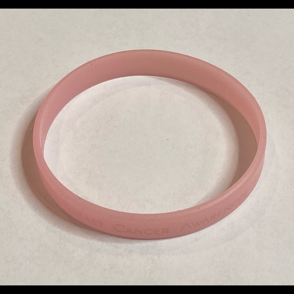 Breast Cancer Awareness Pink Silicone Bracelet